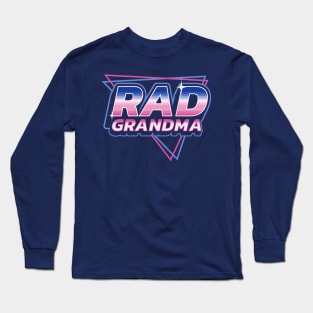 Rad Grandma - 80's Retro Vintage Retrowave Mother's Day Long Sleeve T-Shirt